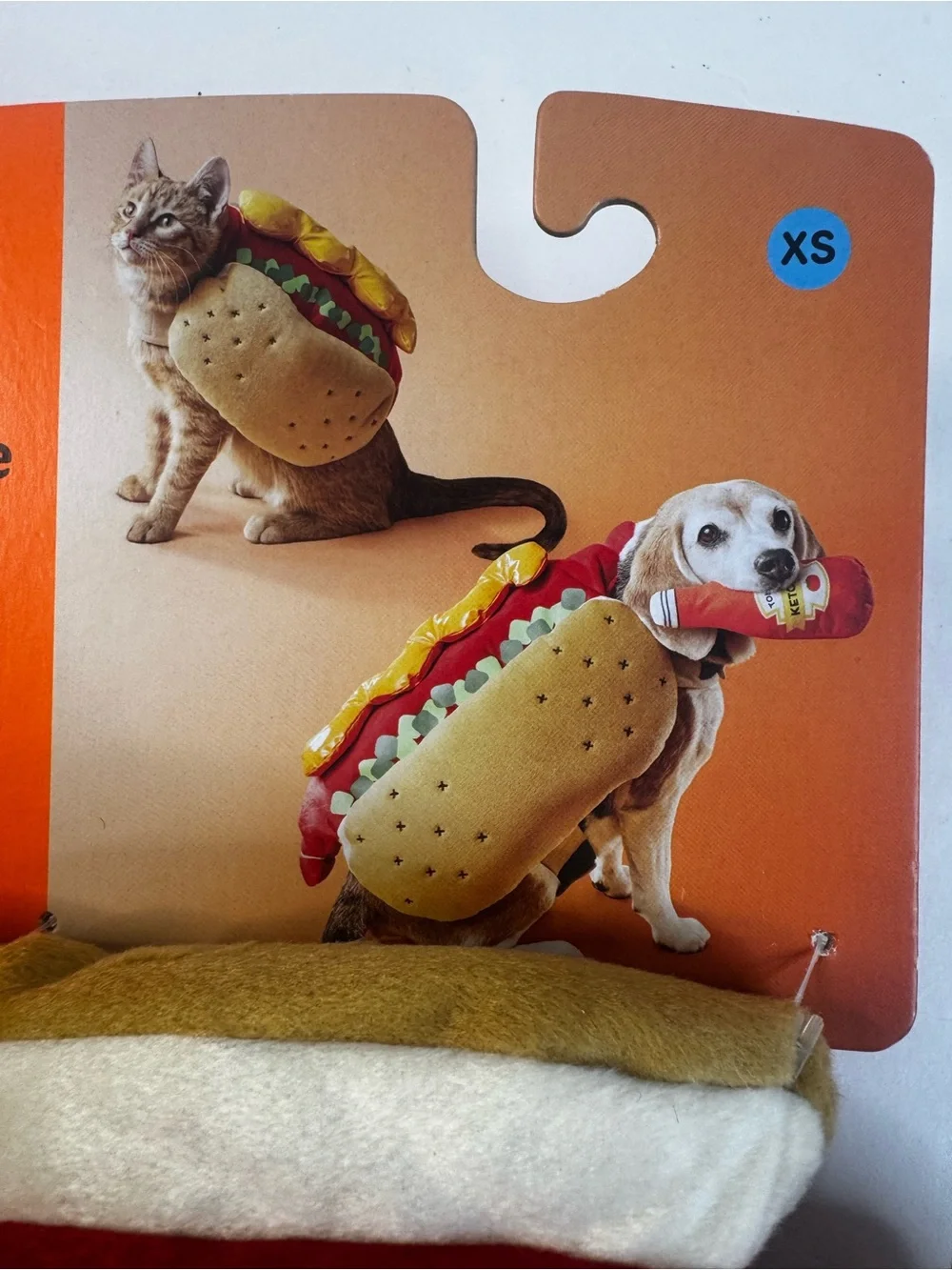 Boots & Barkley Hot Dog Pet Costume & Ketchup Toy